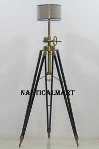 Marine Designer Royal Tripod Floor Lamp With Modern Lampshade