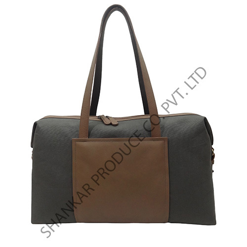Canvas & Leather Duffle bag