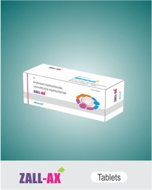 Zall-Ax Tablet Ingredients: Ambroxol Hydrochloride Ip 60 Mg + Levocetirizine Hydrochloride Ip 5 Mg