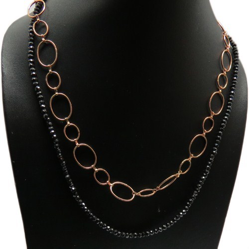 Just Stunning Design !! Black Onyx 925 Sterling Silver Necklace Gender: Women