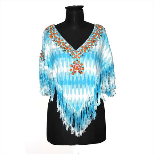 Viva Poncho Turq Patola