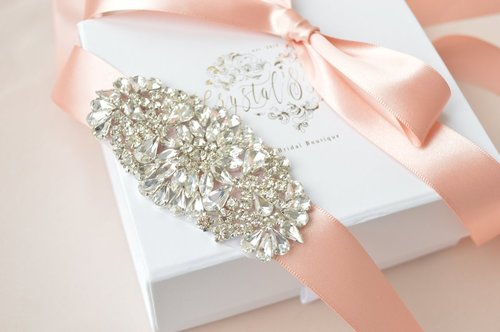 Bridal Accessories - Crystal Sashes Belts