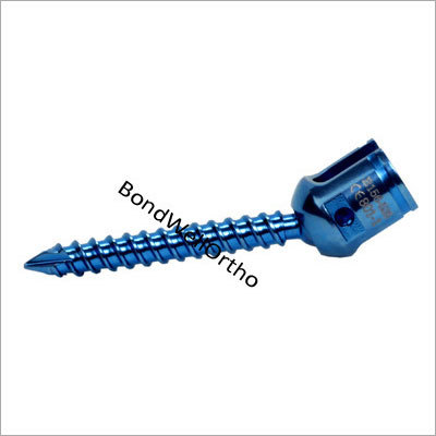 White Orthopedic Poly Axial Pedicle Screw