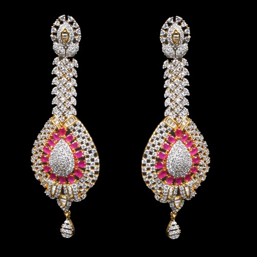Golden White With Pink Artificial Jewelry