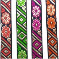 Designer Maharani Lace - Cotton With Satin Finish, Multicolor With Sequins, Designer Pattern | Beautiful Embroidery, Perfect Shine, Optimum Strength