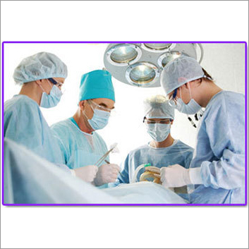 Blue Disposable Surgical Gown For Surgery
