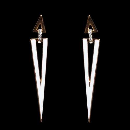 White Fancy Earring