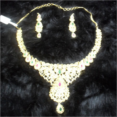 Golden Gold Plated Necklace Set
