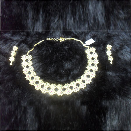 Golden Gold Plated Necklace Set