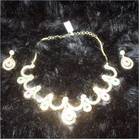 Golden Gold Plated Necklace Set
