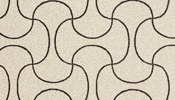 Texilla - Polyester, Customizable Dimensions, Beige | Elegant Design, Durable Material, Easy Cleaning, Versatile Use, Modern Aesthetic, Soft Texture, Interlocking Curves Pattern, High Thread Count, Twill Weave