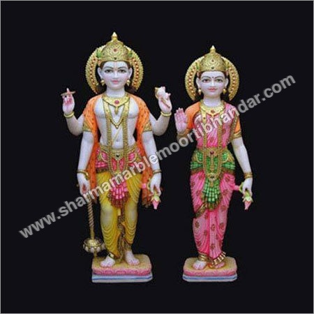 Marble Laxmi Narayan Statue