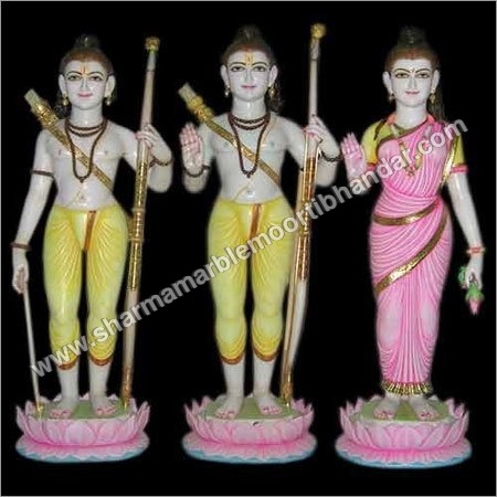 Iskon Ram Darbar Marble Statue