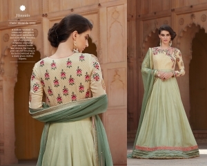 Angelic Light Aquamarine Silk Georgette Anarkali Suit