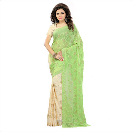 Green Nylon Saree