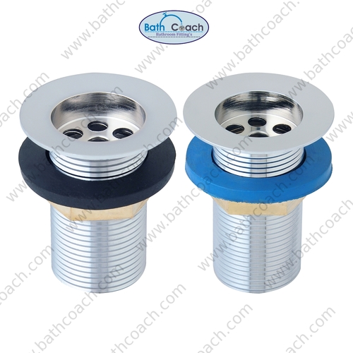 Heavy Waste Coupling - Brass, Length 76.2 - 127 mm, Round Shape | Male Connection, Polished Surface, Ideal for Bathroom Fitting Use