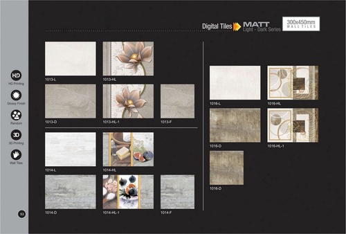 Beige Digital Designer Wall Tiles