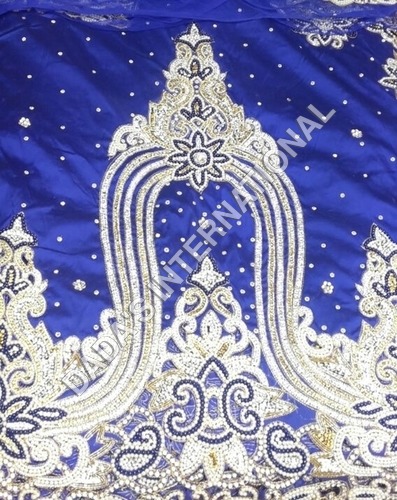 High Quality Embroidered Silk George Fabric