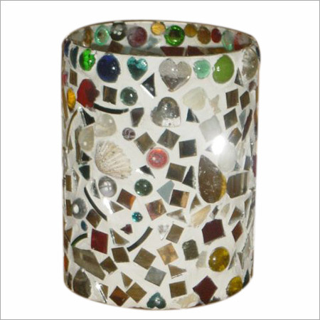 Round Mosaic Vases