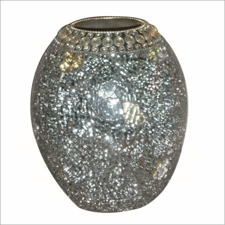 Grey Mosaic Vases