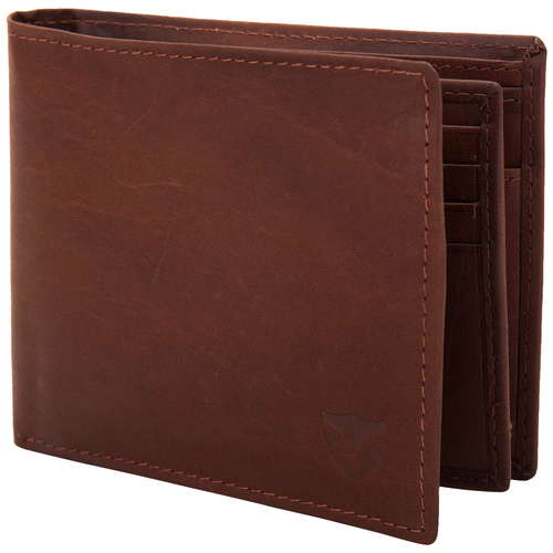 Gents Leather Wallets - Genuine Leather, 4x3x1 Inches, Brown | Snap Closure, Multiple Pockets, Classic Style, Secure Storage