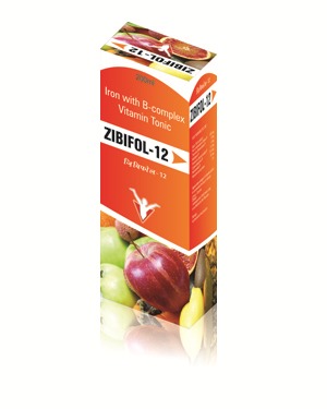 Zibifol -FA Tonic - 10x5x2 cm Tablet, Ferric Ammonium Citrate | Iron Boost, Energy Increase, Anemia Relief, Vitamin Complex