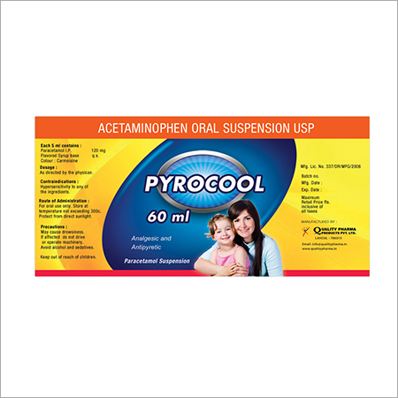 Pyrocool Bottle Label
