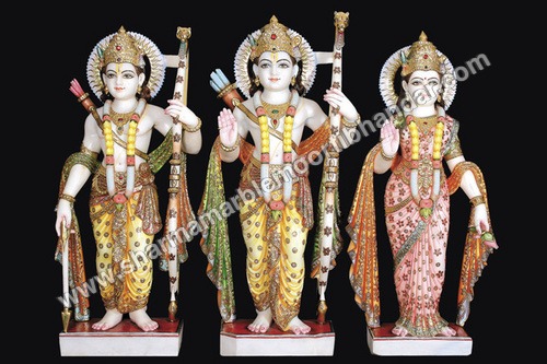 Lord Ram Darbar Marble Sculpture