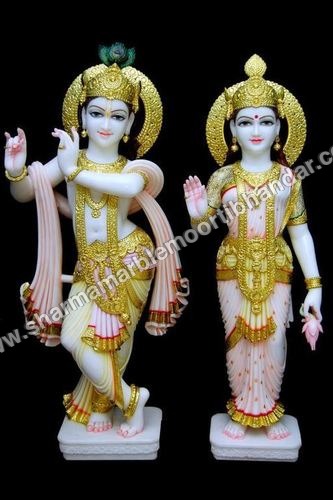 lord Radha Krishna Marble Statue