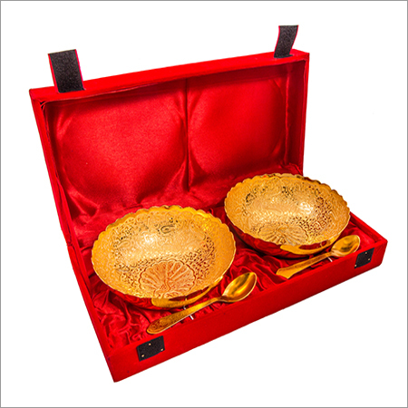 Gold Plated Brass Bowl Set