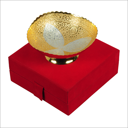 Silver Gold Plated Decorative Bowl