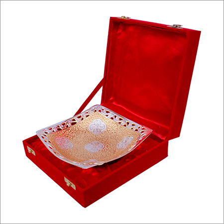 Silver Gold Plated Square Shaped Bowl Set