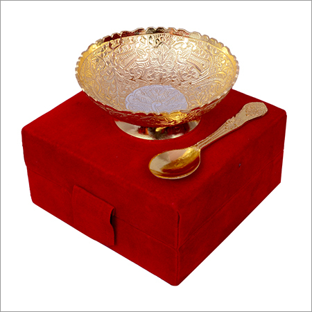 Silver Gold Plated Brass Bowl