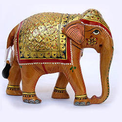 Wooden Elephant By Hastkala Arts