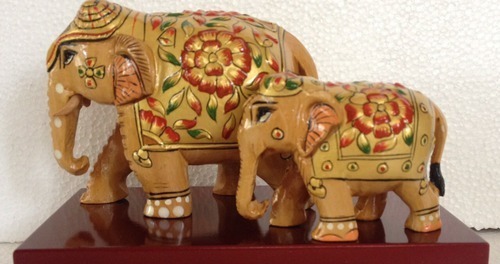 Decorative Wooden Elephant