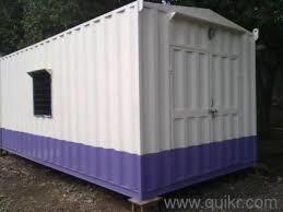 White And Purple Portable Modular Cabin