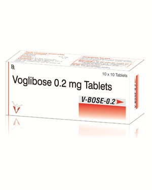 V-BOSE-0.2-TABLETS - Voglibose 0.2 mg, Tablets 10x10 | Diabetes Management, Glucose Control, Postprandial Support