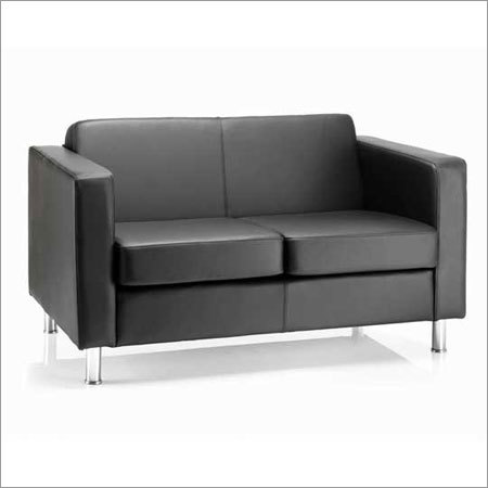 Dorchester Seater Fabric Sofa - Fabric & Metal, W120xD70xH75cm, Black | Comfortable Seating, Durable Fabric, Modern Design