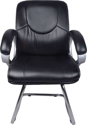 THE LUCTATOR BLACK VISITOR CHAIR WITH FIX FRAME By VJ INTERIOR PRIVATE LIMITED