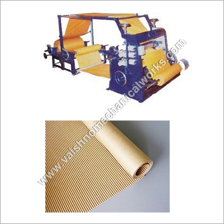 Golden And Purple Single Face Corrugated Machine