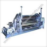 Oblique Type Single Face Paper Corrugating Machine - Steel Material, Electric Drive System | Customized Design, Durable Silver Finish