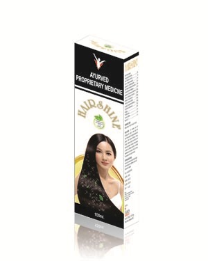 HAIRSHINE Oil - Ayurvedic Herbal Blend, 100ml Black Bottle | Hair Growth, Shine Boost, Graying Reduction, Rejuvenation