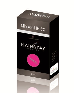 HAIR STAY SOLUTION - Minoxidil 5% w/v Liquid, 24 Months Shelf Life | Hair Growth, Thinning Slowdown, Scalp Coverage Increase