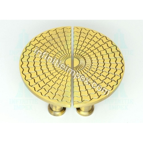 Brass Designer Half Round Pull Handle Size: 153Mm
