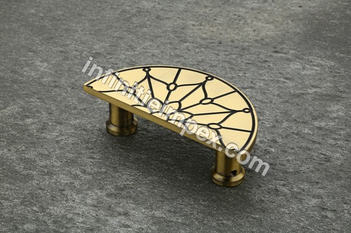 Brass Half Round Cabinet Handle