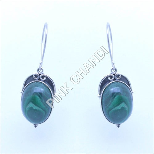 Oval Malachite Drop