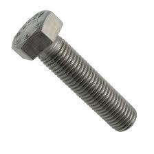 Hexagonal Head Bolt - M5 Millimeter, Grade 8.8 High Tensile Strength, Tempered Finish, Blacking, DIN 933 / ISO 4017 Certified Quality