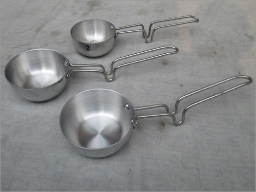 Aluminium Tadka Pan With Steel Handle