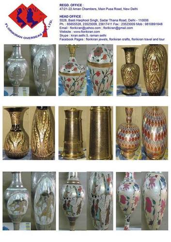 Designer Brass Flower Vases