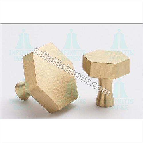 Brass Hex Table Knobs By INFINITIE IMPEX